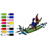 Woody Woodpecker 07 Embroidery Design